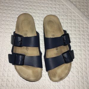Birkenstock sandals navy straps